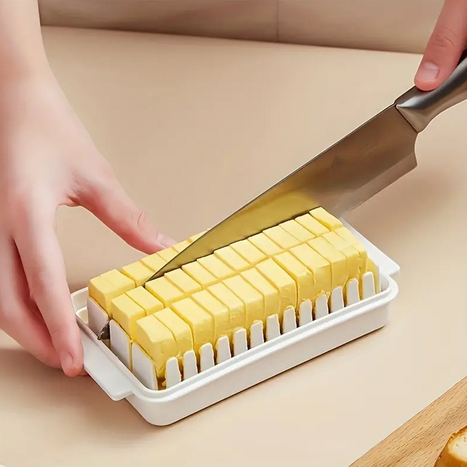 5848 Butter storage box with slicer for easy cutting,cheese butter organizer dispenser for kitchen refrigerator,Transparent plastic butter box with lid,butter cutter slicer storage tray (1 Pc) 5848 Butter storage box with slicer for easy cutting,cheese butter organizer dispenser for kitchen refrigerator,Transparent plastic butter box with lid,butter cutter slicer storage tray (1 Pc)